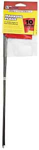CH Hanson 15065 Stake Flag, Red, 2-1/2 in W Flag, 3-1/2 in H Flag, 15 in OAH, PVC Flag