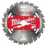 Milwaukee 48-41-0713 Circular Saw Blade, 7-1/4 in Dia, 5/8 in Arbor, 24-Teeth, Carbide Cutting Edge, Pack of 10