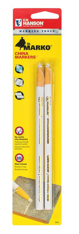 CH Hanson 10262 China Marker, White, 6-3/4 in L, Pack of 12