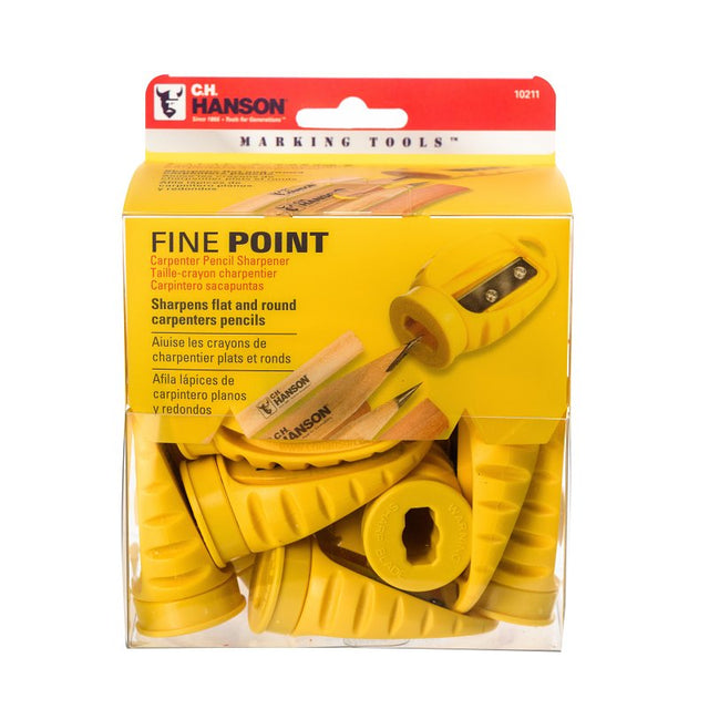 CH Hanson 10211 Pencil Sharpener, Yellow Housing, Pack of 20