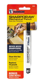 CH Hanson Sharpdraw 10333 Heavy-Duty Carpenter Pencil with Refill, Hi-Viz Green, 7-3/8 in L, Pack of 12