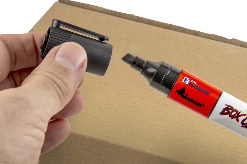 CH Hanson Box Claw Series 10607 2-in-1 Marker and Box Opener, Black, 7.82 in L, Pack of 12