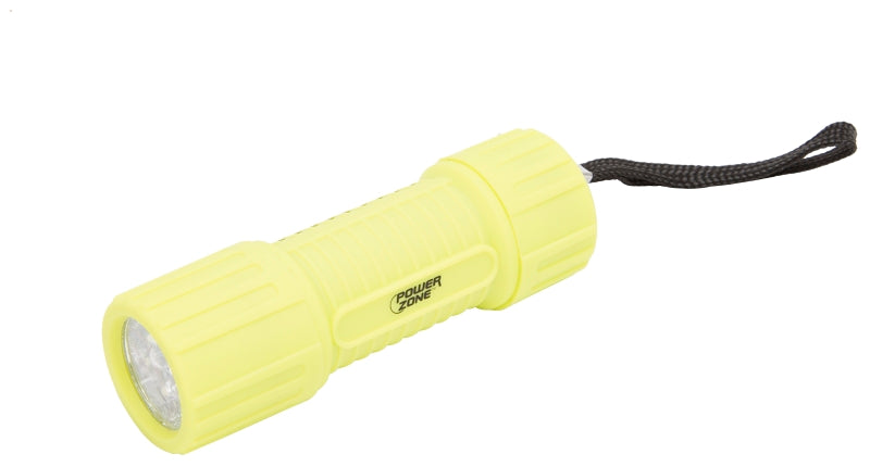 PowerZone FT-ORG18 Flashlight, AAA Battery, LED Lamp, 50 Lumens, 25 m Beam Distance, 12 hrs Run Time, Pack of 12