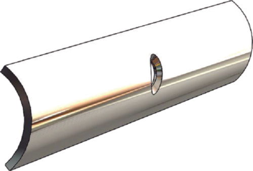 Taco S114511P61 3/4″ x 6' SS Hollow Back Rub Rail