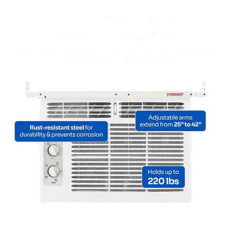 Magic AC Mount MACM301 AC Support Bracket, Metal, White, For: Window Air Conditioners
