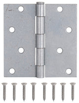 ProSource LR-046-PS Utility Hinge, Steel, Galvanized, Removable Pin, Full Mortise Mounting, 70 lb