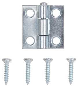 ProSource LR-052-PS Utility Hinge, Steel, Zinc, Removable Pin, 180 deg Range of Motion, Full Mortise Mounting, 7 lb
