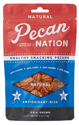 Pecan Nation 2923266 Pecan, Natural, 4 oz Bag, Pack of 8