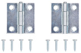 ProSource LR-053-PS Utility Hinge, Steel, Zinc, Removable Pin, 180 deg Range of Motion, Full Mortise Mounting, 7 lb