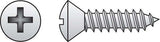 HILLMAN No. 4 X 3/4 in. L Phillips Oval Head Sheet Metal Screws 100 pk