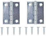 ProSource LR-054-PS Utility Hinge, Steel, Zinc, Removable Pin, 180 deg Range of Motion, Full Mortise Mounting, 10 lb