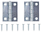 ProSource LR-054-PS Utility Hinge, Steel, Zinc, Removable Pin, 180 deg Range of Motion, Full Mortise Mounting, 10 lb