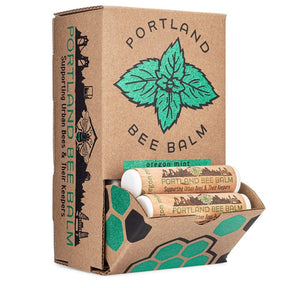 Portland Bee Balm 101 Lip Balm, Oregon Mint, 3/PK, Pack of 24