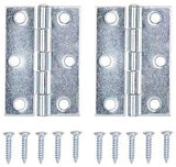 ProSource LR-055-PS Utility Hinge, Steel, Zinc, Removable Pin, 180 deg Range of Motion, Full Mortise Mounting