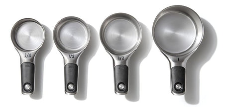 Good Grips 11132000 Measuring Cup Set, Stainless Steel, Black
