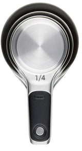 Good Grips 11132000 Measuring Cup Set, Stainless Steel, Black