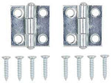 ProSource LR-047-PS Utility Hinge, 1 in H Door Leaf, 3/8 in W Door Leaf, 1.3 mm Thick Door Leaf, 1 in L x 1 in W, Steel