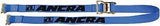 Ancra 48672-15 Logistic Strap, 2 in W, 20 ft L, Polyester, Blue, 1000 lb Working Load, Spring Actuated End
