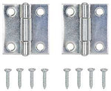 ProSource LR-048-PS Utility Hinge, 1-3/8 in H Door Leaf, 9/16 in W Door Leaf, 1.5 mm Thick Door Leaf, Steel, Zinc, 7 lb