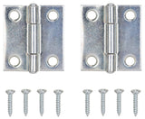 ProSource LR-048-PS Utility Hinge, 1-3/8 in H Door Leaf, 9/16 in W Door Leaf, 1.5 mm Thick Door Leaf, Steel, Zinc, 7 lb