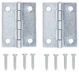 ProSource LR-049-PS Utility Hinge, 1-1/2 in H Door Leaf, 5/8 in W Door Leaf, 1.7 mm Thick Door Leaf, 2 in L x 1-1/2 in W