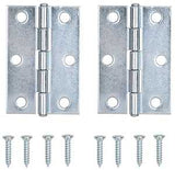ProSource LR-050-PS Cabinet Hinge of 2-1/2 in L x 1-3/4 in W, Steel, Zinc, Fixed Pin,180 deg Range of Motion, Full Mortise Mounting, 20 (Pair) lb