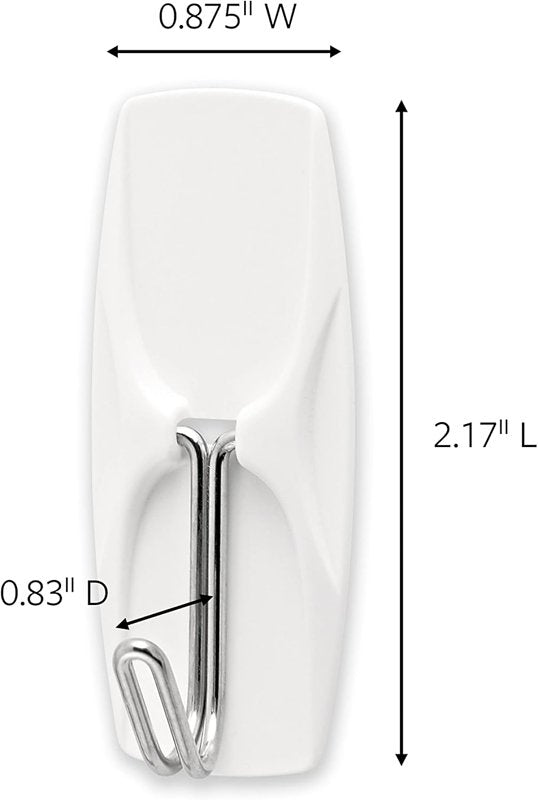 WIRE TOGGLE HOOK WHITE MEDIUM