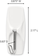WIRE TOGGLE HOOK WHITE MEDIUM