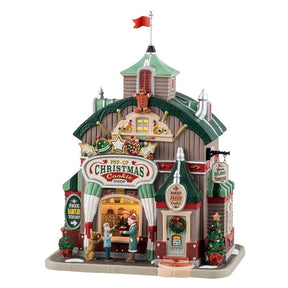 Lemax 45248 Christmas Decor, 9.84 in H, Pop-up Christmas Cookie Shop, Porcelain, LED, Pack of 4