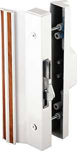 Prime-Line C 1118 Handleset, Aluminum, Painted, For: 3/4 to 1-3/4 in THK Ador/Hilite Glass Sliding Doors