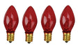 Santas Forest 28984 Filament Bulb, C9 Lamp Base, Red, Pack of 25