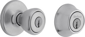 Kwikset 695T 26DCP6ALRCSK6 Combination Lockset, Knob Handle, Tylo Design, Satin Chrome, 3 Grade