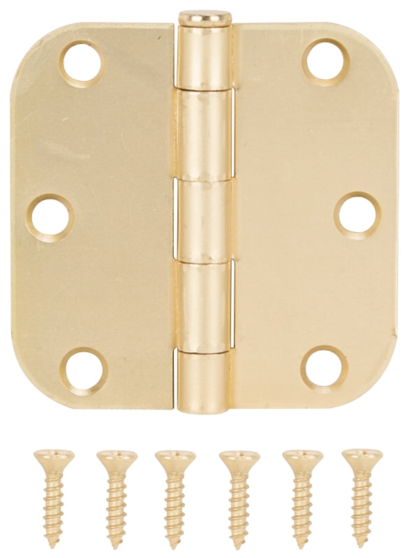 ProSource LR-703-PS Door Hinge, 3 in H Door Leaf, 3 in W Door Leaf, 2 mm Thick Door Leaf, 3 x 3 in, Steel, Satin Bronze