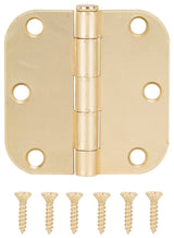 ProSource LR-703-PS Door Hinge, 3 in H Door Leaf, 3 in W Door Leaf, 2 mm Thick Door Leaf, 3 x 3 in, Steel, Satin Bronze