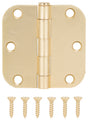 ProSource LR-703-PS Door Hinge, 3 in H Door Leaf, 3 in W Door Leaf, 2 mm Thick Door Leaf, 3 x 3 in, Steel, Satin Bronze
