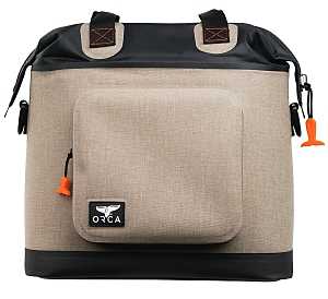 Orca Walker Series WTOTA Tote Cooler, 15 in L, 9-1/2 in W, 50 lb, Tan, 24 hr Ice Retention