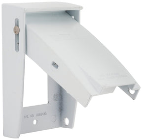 Bell Outdoor RAYNTITE Series 5028-6 Cover, 4-1/2 in L, 2-3/4 in W, 1-Gang, Aluminum, White, Powder-Coated