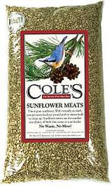 Cole's SM05 Straight Bird Seed, 5 lb Bag, Ingredients: 100% Sunflower Meats