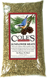 Cole's SM20 Sunflower Meats Wild Bird Food, Straight, Seed, 20 lb Bag, Pack of 2