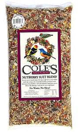 Cole's Nutberry Suet Blend NB20 Sunflower Meats Blended Bird Seed, 20 lb, Bag, Pack of 2