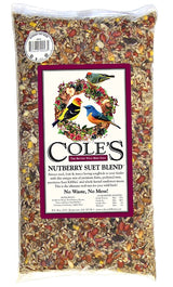 Cole's Nutberry Suet Blend NB20 Sunflower Meats Blended Bird Seed, 20 lb, Bag, Pack of 2