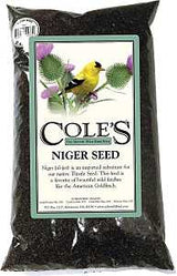 Cole's NI10 Straight Bird Seed, 10 lb Bag, Ingredients: 100% Niger Seed, Corn, Oats, Peanut Butter, Peanuts