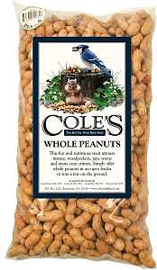 Cole's WP2.5 Whole Peanuts Wild Bird Food, Straight, Seed, 2.5 lb Bag