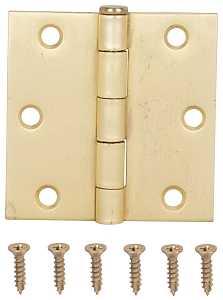 ProSource LR-707-PS Square Corner Door Hinge, Steel, Satin Bronze, Loose Pin, 180 deg Range of Motion