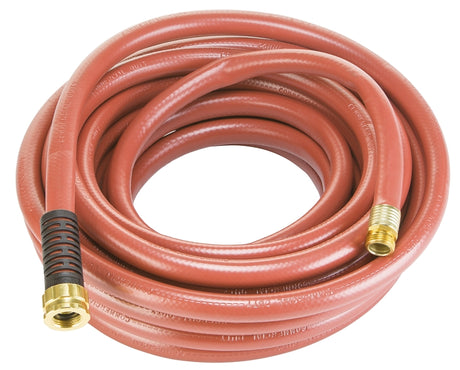 Swan ContractorPLUS CSNCG34050 Heavy-Duty Garden Hose, 3/4 in, 50 ft L, Female, Rubber/Vinyl, Red