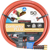 Swan ContractorPLUS CSNCG34050 Heavy-Duty Garden Hose, 3/4 in, 50 ft L, Female, Rubber/Vinyl, Red