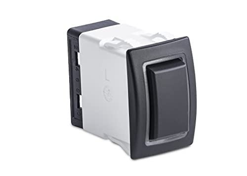 Sierra RK40690B Rocker Switch w/Halo LED Light, ON - OFF - ON (Dependent), SPDT, Blue