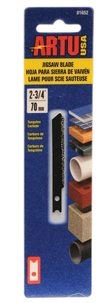 ARTU 01652 Jig Saw Blade, Tungsten Carbide Cutting Edge, 2-3/4 in L