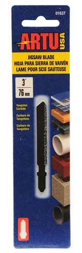ARTU 01637 Jig Saw Blade, Tungsten Carbide Cutting Edge, 3 in L