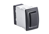 Sierra RK40640B Rocker Switch w/Halo LED Light, ON - OFF - ON, SPST, Blue